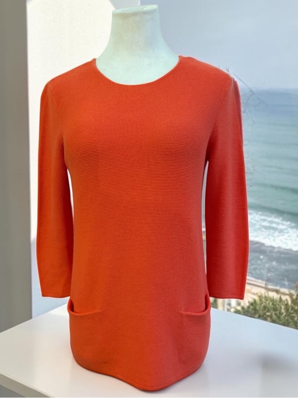 LISA TODD Cashmere Cotton Blend Sweater Size Small